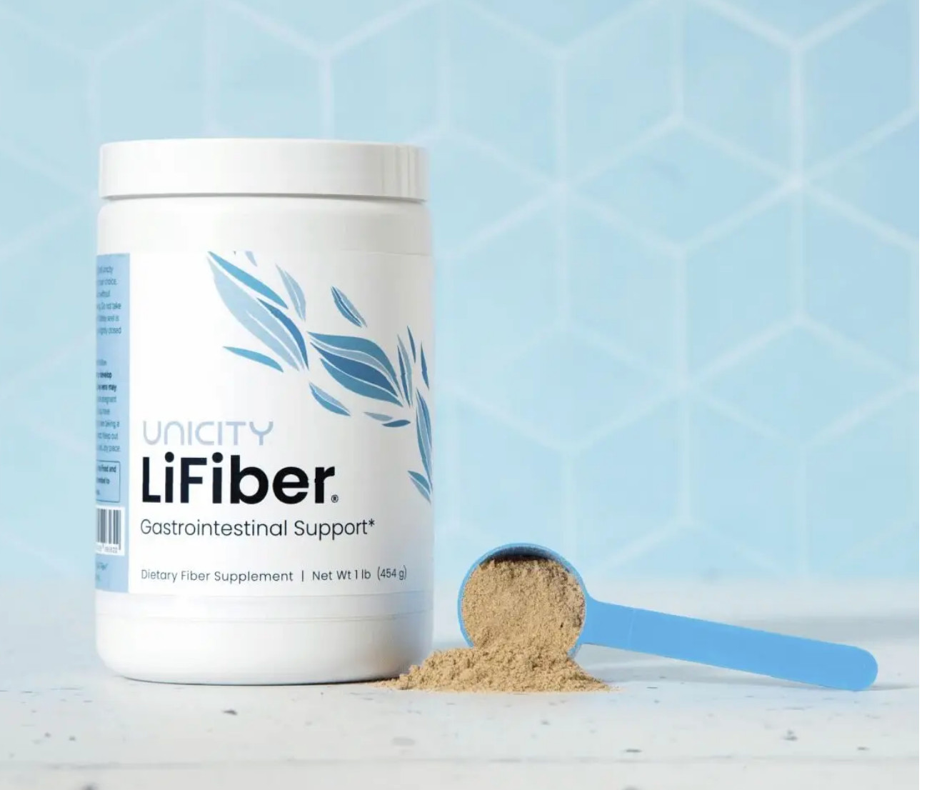 Unicity LiFiber 45 Servings 1lb Digestive Fiber Cleanse Supplement Psyllium