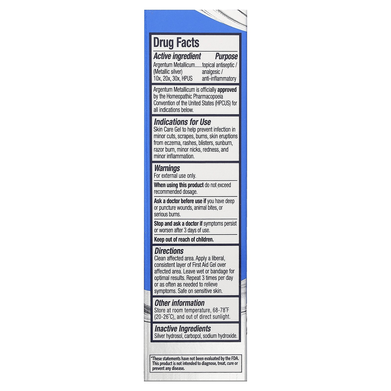 First Aid Gel, 0.5 fl oz (14.5 ml)