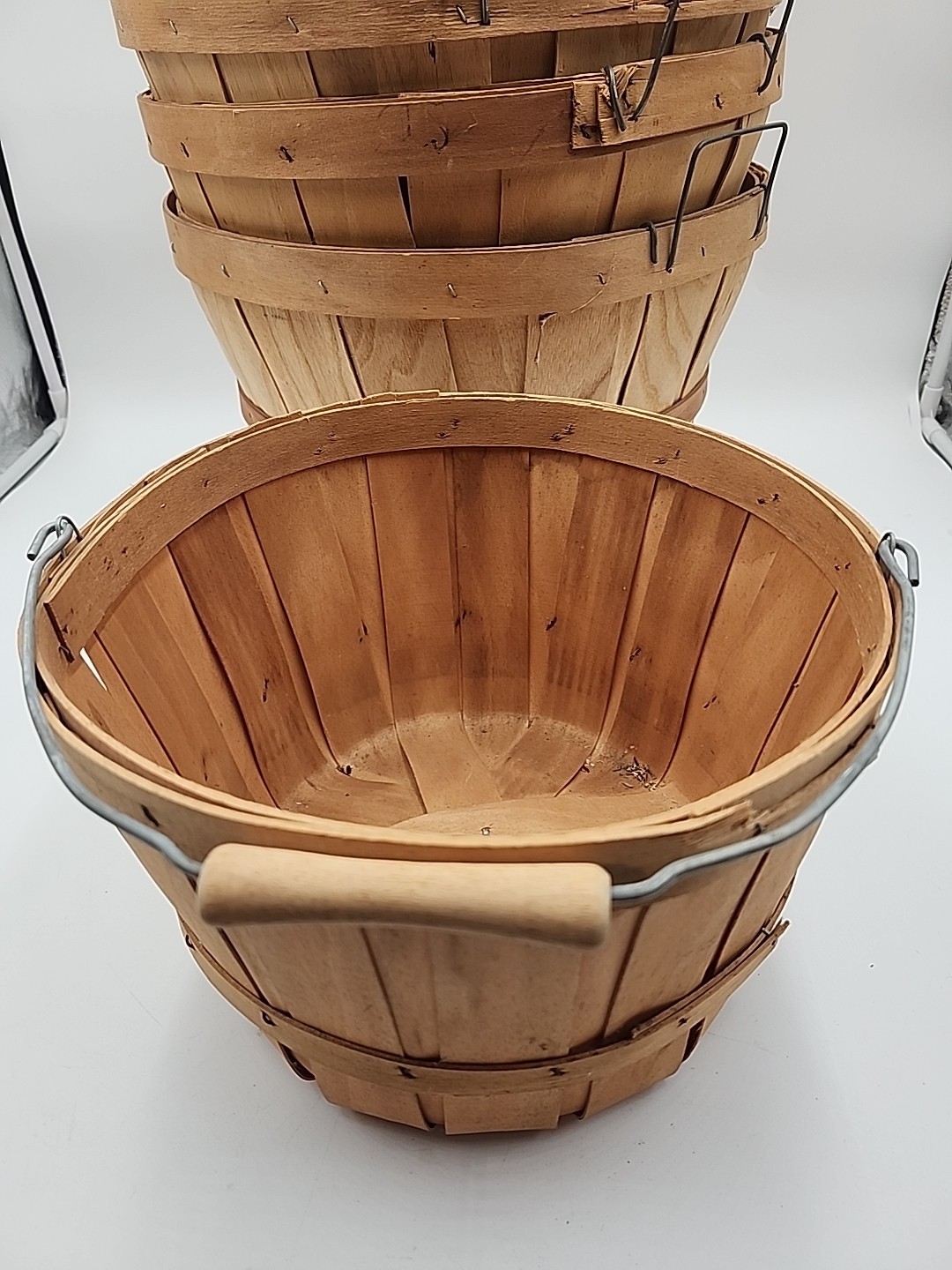 14″ Wooded Bascest Set See Description For Details