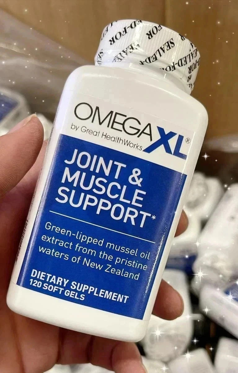 OmegaXL Joint Support Supplement – Natural Muscle 120 Count (Pack of 1)