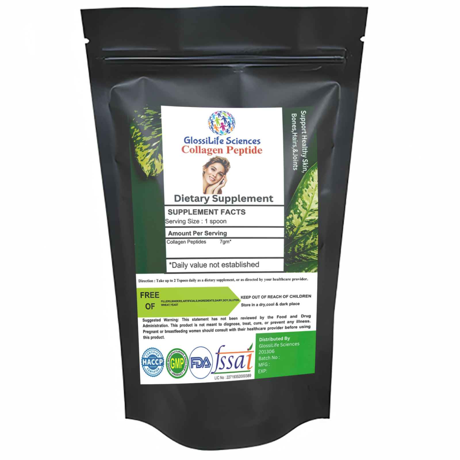 Collagen Peptides Hydrolyzed Grass-Fed Protein Powder NO FLAVOR