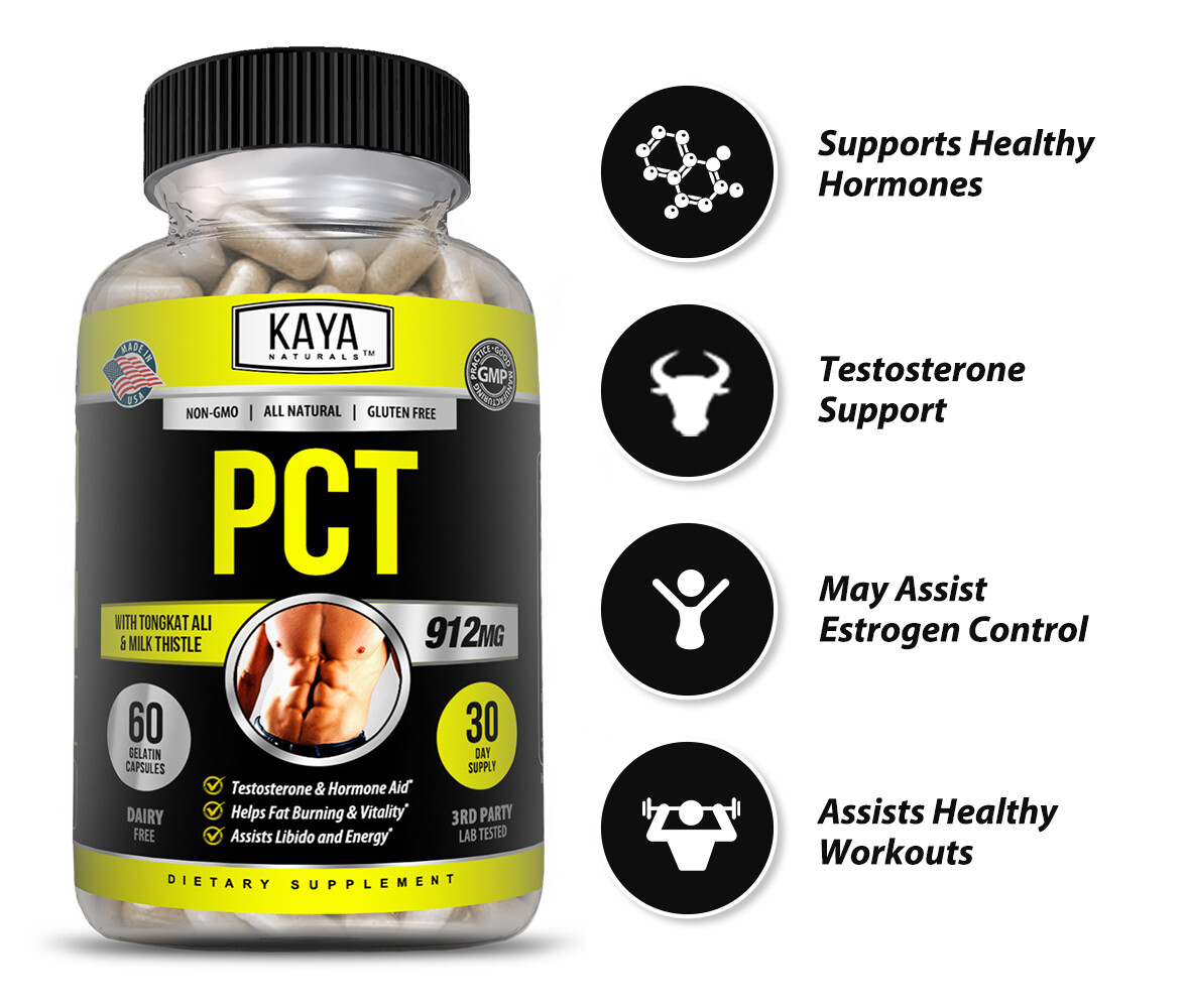 (2 Pack) PCT Post Cycle Therapy 60 CT Maintain Muscle Mass, Restores Balance