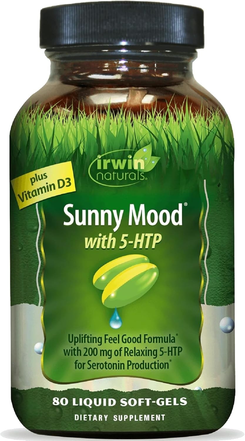 Irwin Naturals Sunny Mood with 5 HTP, 80 Count.