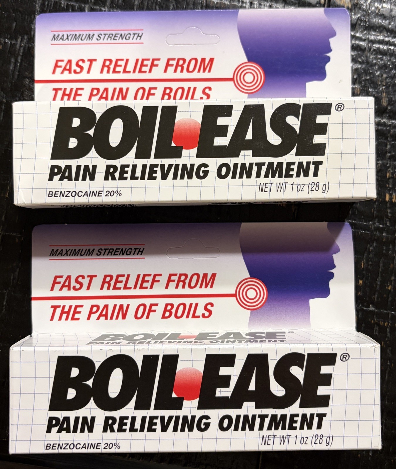 Boil Ease Pain Relieving Ointment, 2 Pack, NEW, See Description