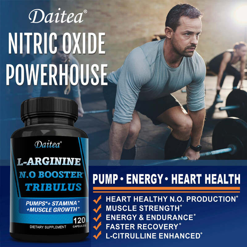 Nitric Oxide Booster Improves Blood Flow Circulation Quick Recovery 120 Pills