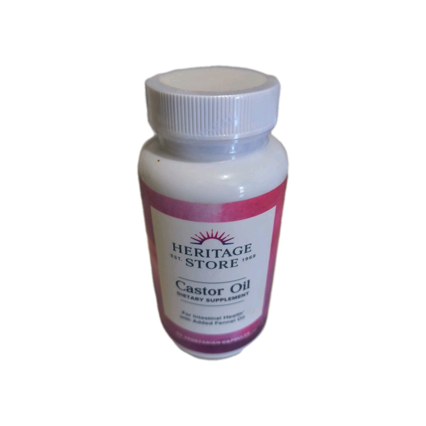 Castor Oil 60 Veg Caps 725 Mg by Heritage Store