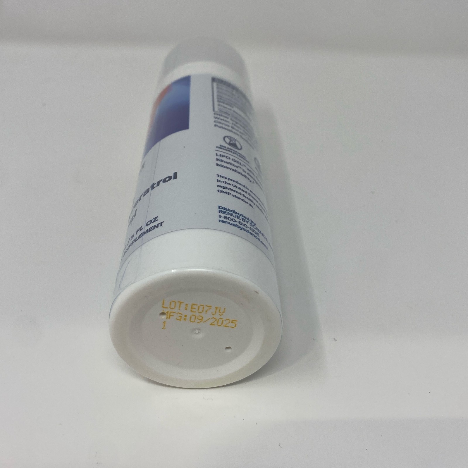 Renue By Science NMN + Resveratrol Lipo Gel, White, 5 fl oz 150 mL