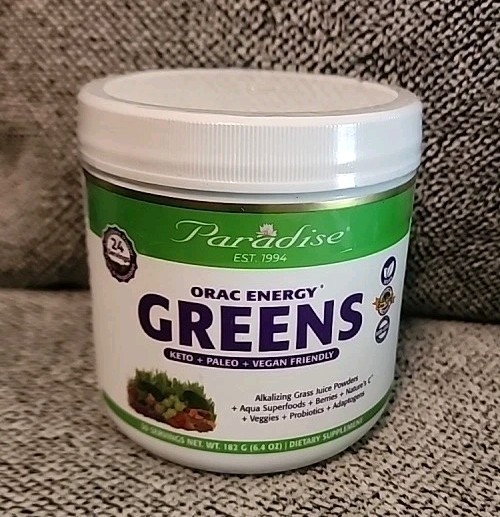 Paradise Herbs Orac Energy Greens 3.2 oz Powder