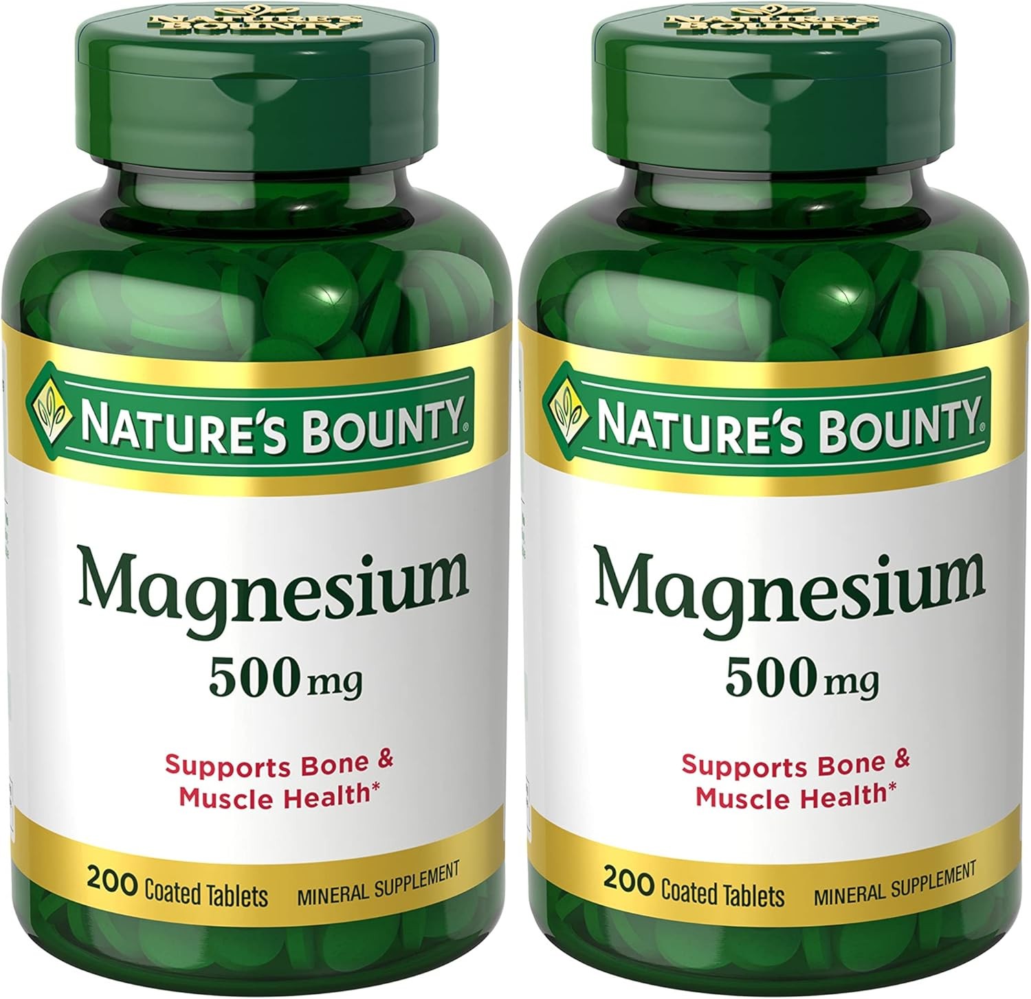 Magnesium, Bone and Muscle Health, Whole Body Support, Tablets,500 Mg,200 Ct-USA