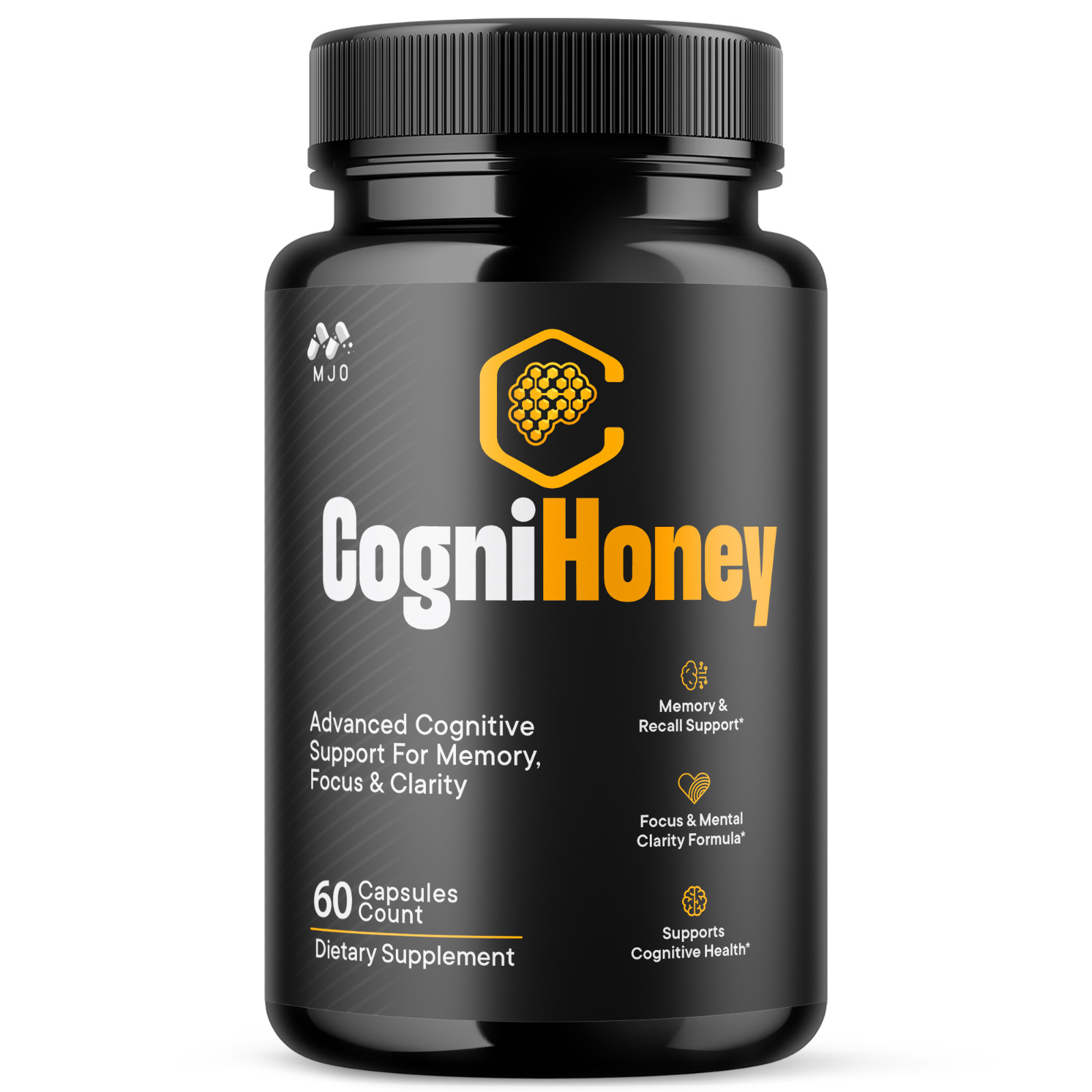 (1 Pack) CogniHoney Advanced Brain Support Supplement Cogni Honey 60 Capsules