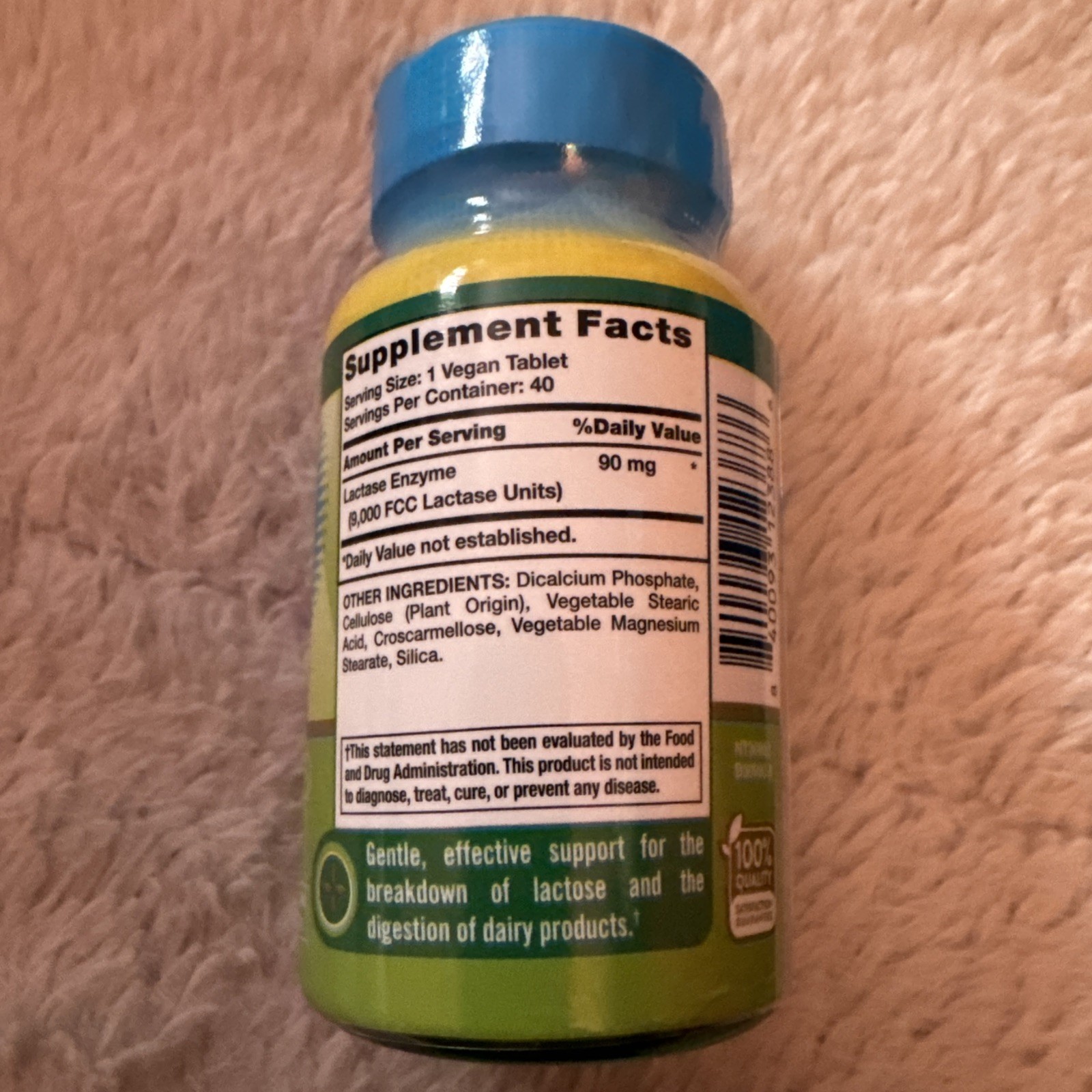 Nature’s Truth Lactose Digest Pills | 40 Vegan Tablets | Exp 01/2027
