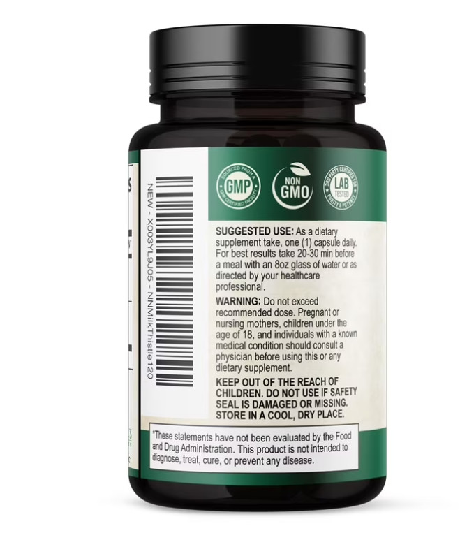 Liver Cleanse & Detox Support Supplement 1166mg with 22 herbs + Milk Thistle