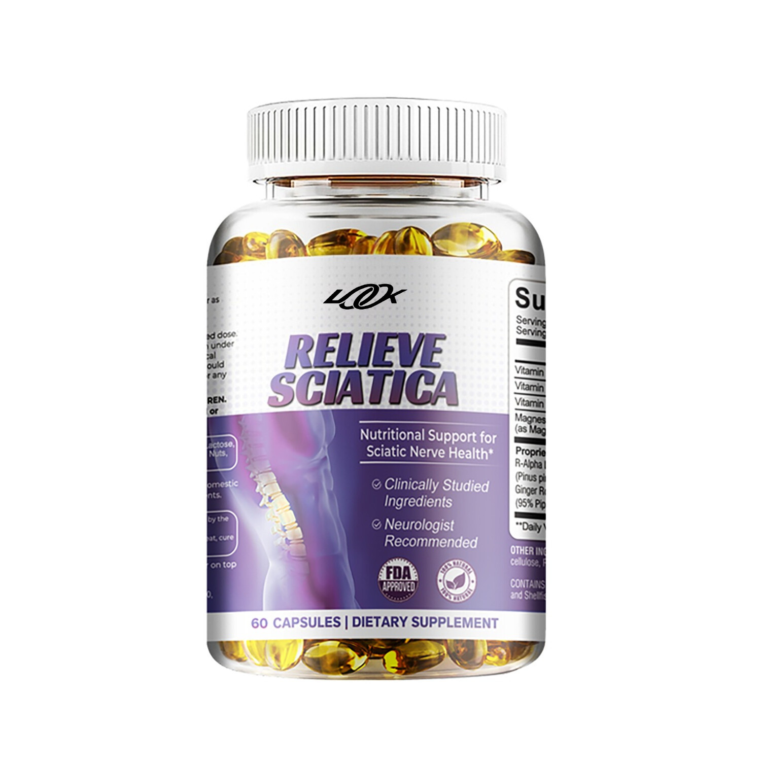 Relieve Sciatica Capsules – Nerve Support Formulas, Relieve Sciatic Nerve Pain