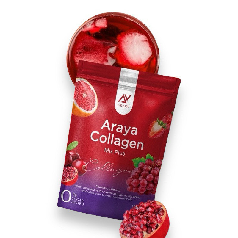 6X ARAYA Collagen Mix Plus Reduce Dark Spot Brightening Skin Supplement Drink