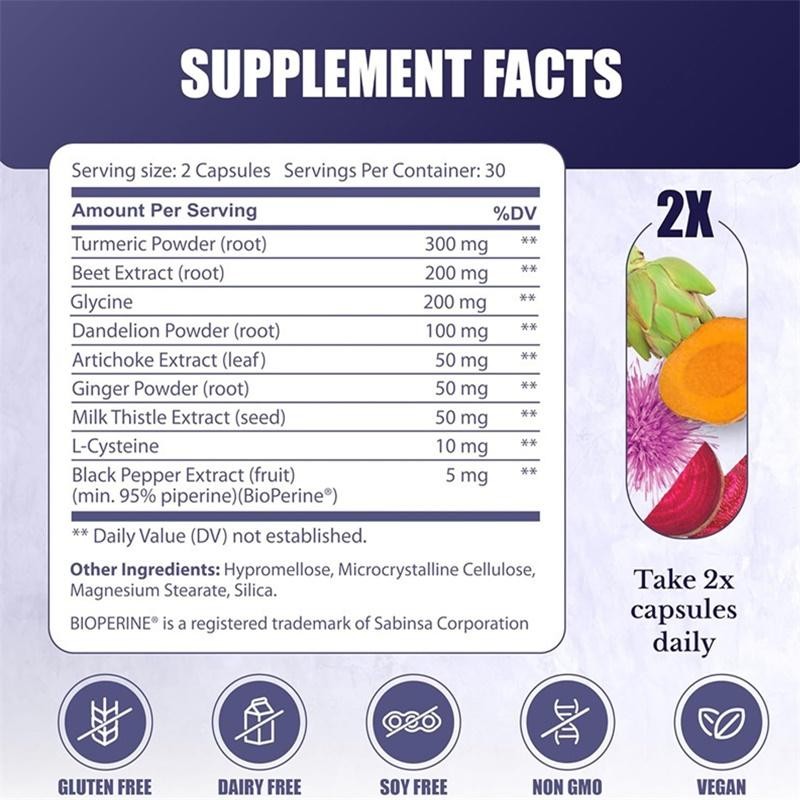 Nation Health MD Liver Renew Formula features Artichoke Extract, 60 Capsules
