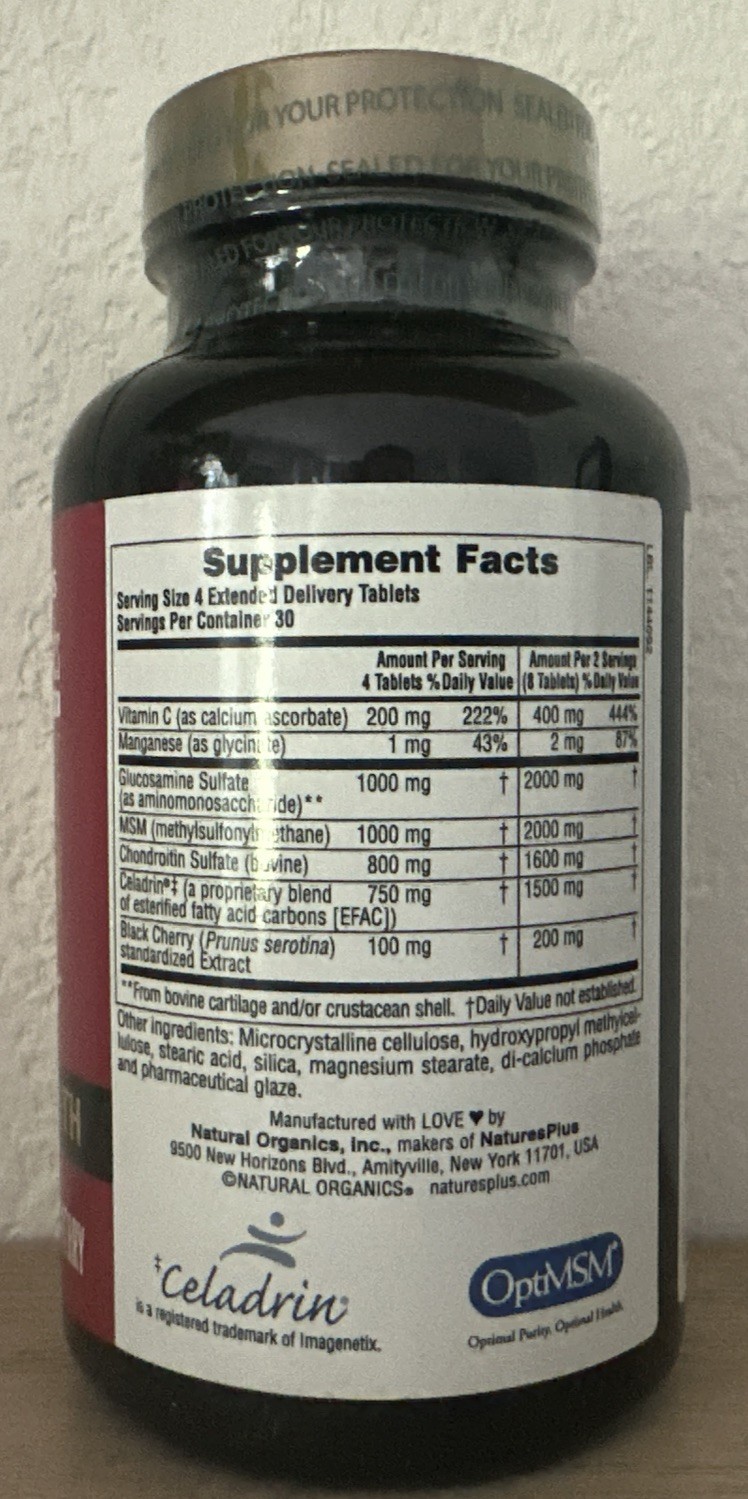 Nature’s Plus Ultra Rx-Joint Triple Strength 120 Tabs – Exp 12/28