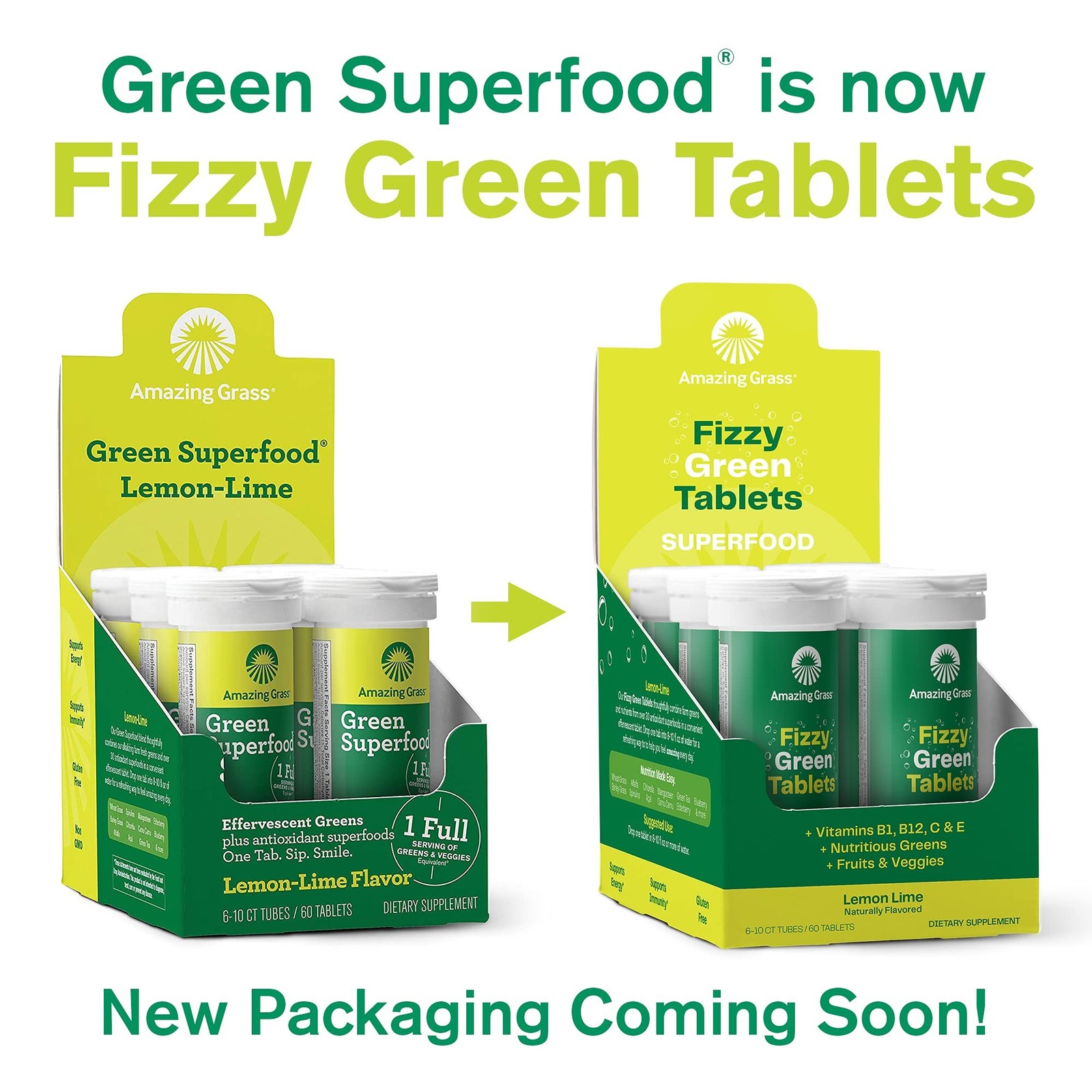 Amazing Grass Effervescent Tablets: Green Superfood Water Flavoring Tablet wi…
