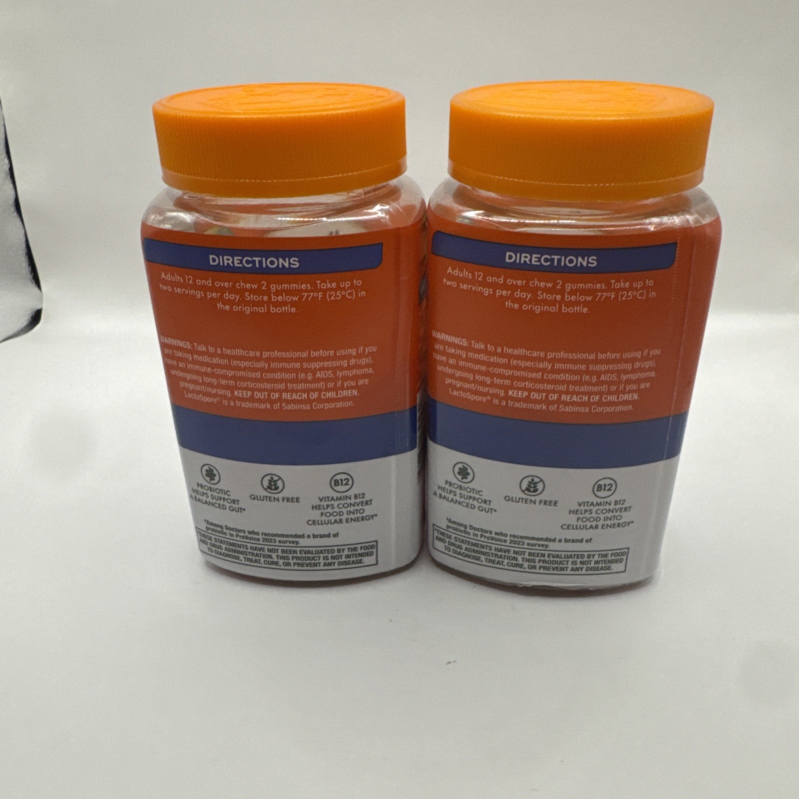 Lot (2) Align Probiotic Bloating Relief + Food Digestion 60 Gummies Exp 10/25+