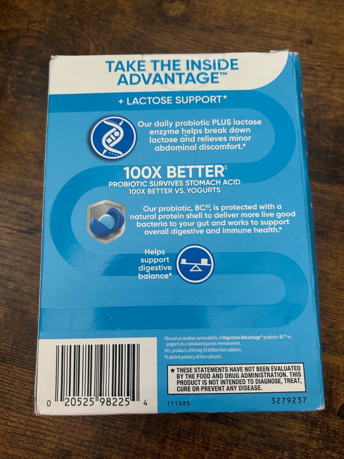 Digestive Advantage Daily Probiotics Lactose Support 96 Ct Probiotic Pills 11/26