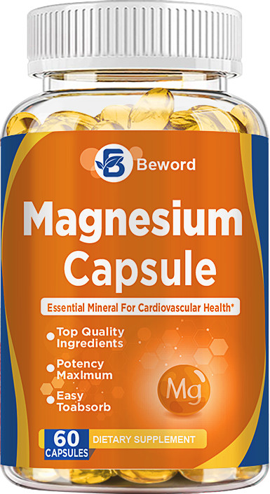 500mg Magnesium Glycinate With Zinc,D3-Improved Sleep,Stress Relief Support Bone
