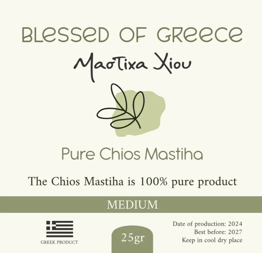 100% Pure Mastic Gum – Chios Mastiha Medium Tears 25g (0.88oz) Pack