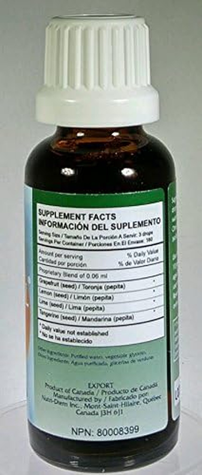 Nutri-Diem Agrisept – L Antioxidant 30Ml (1 Oz) 3 Bottles