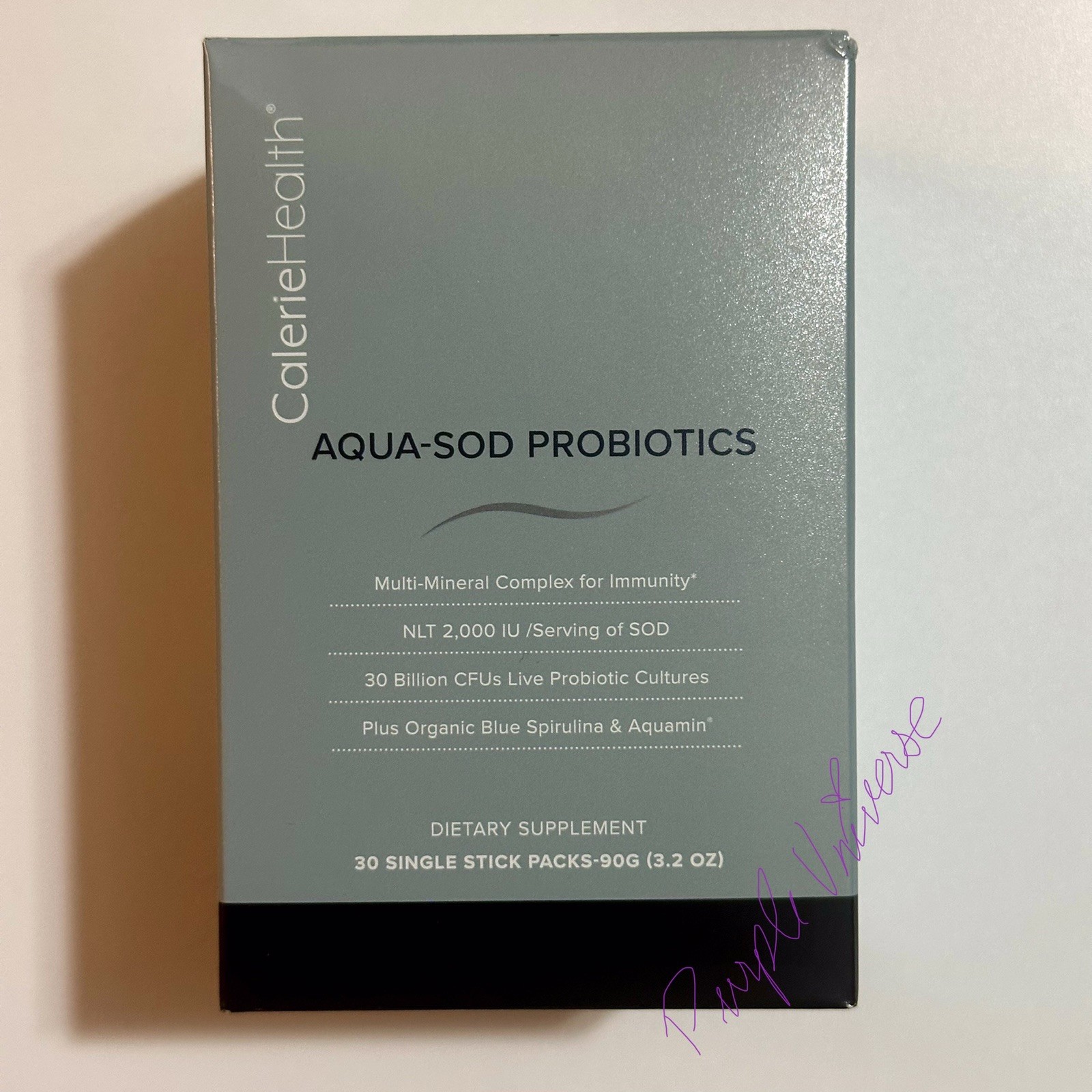 Authentic Calerie Health CalerieLife Aqua-SOD Probiotics – 30 Single Stick Packs