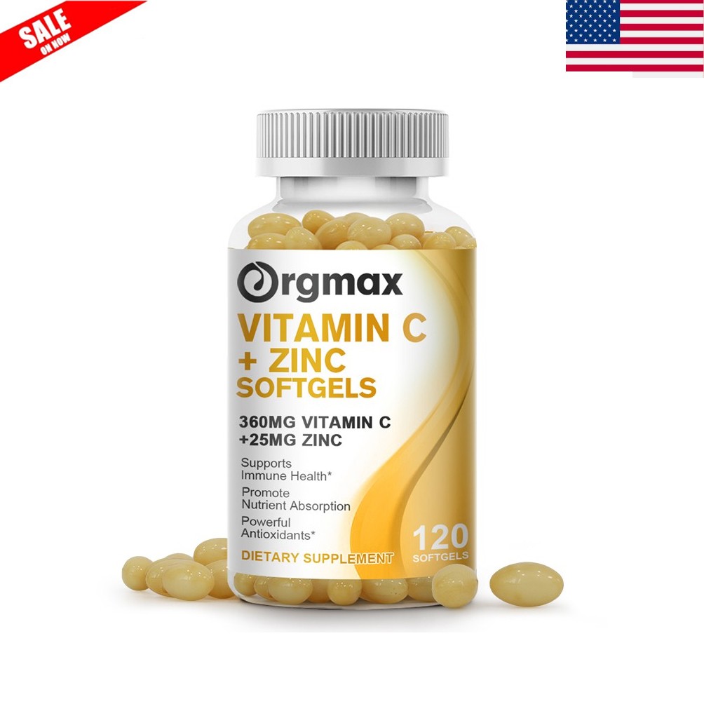 Vitamin C Zinc Vitamin C 360mg /Zinc 25mg Supplements for Immune Support