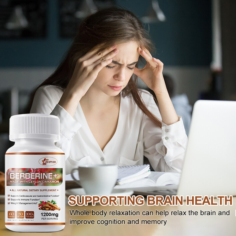Berberine HCL 10:1 With Ceylon Cinnamon 1200mg Immune Blood Sugar & Heart Health