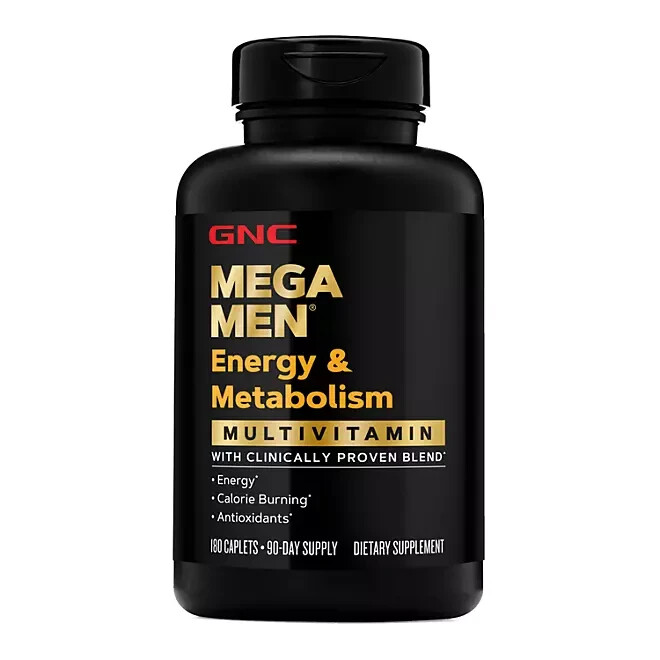 GNC Mega Men Energy & Metabolism Multivitamins, 180 ct.