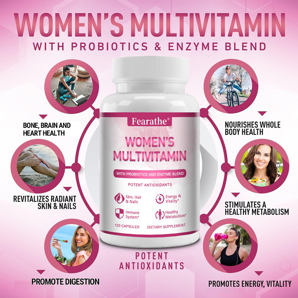600mg Probiotic w/ Prebiotics Multi Fiber Blend Supplement For Women’s Daily US