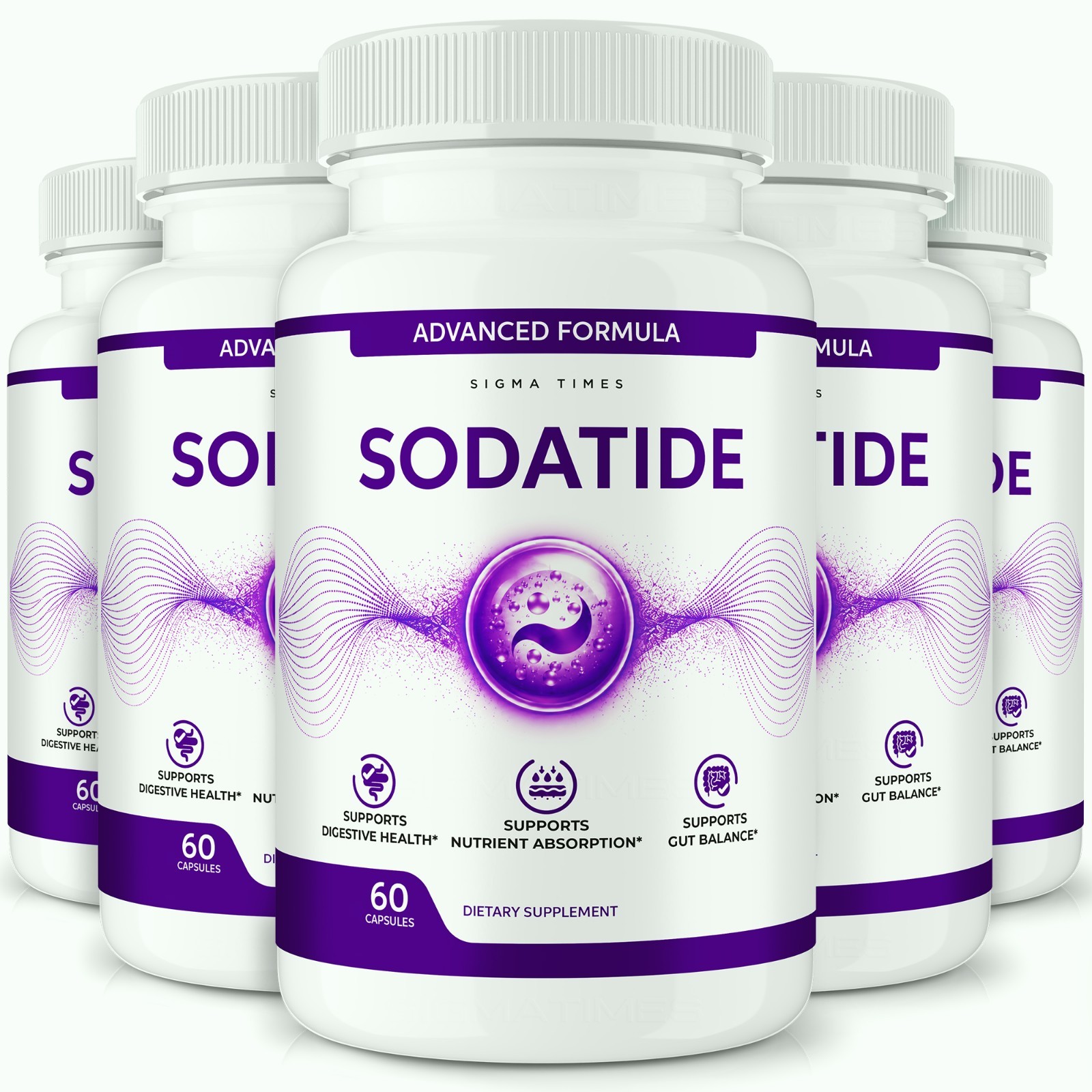 Sodatide Capsules, Gut Health & Metabolic Support Supplement – 5 Pack