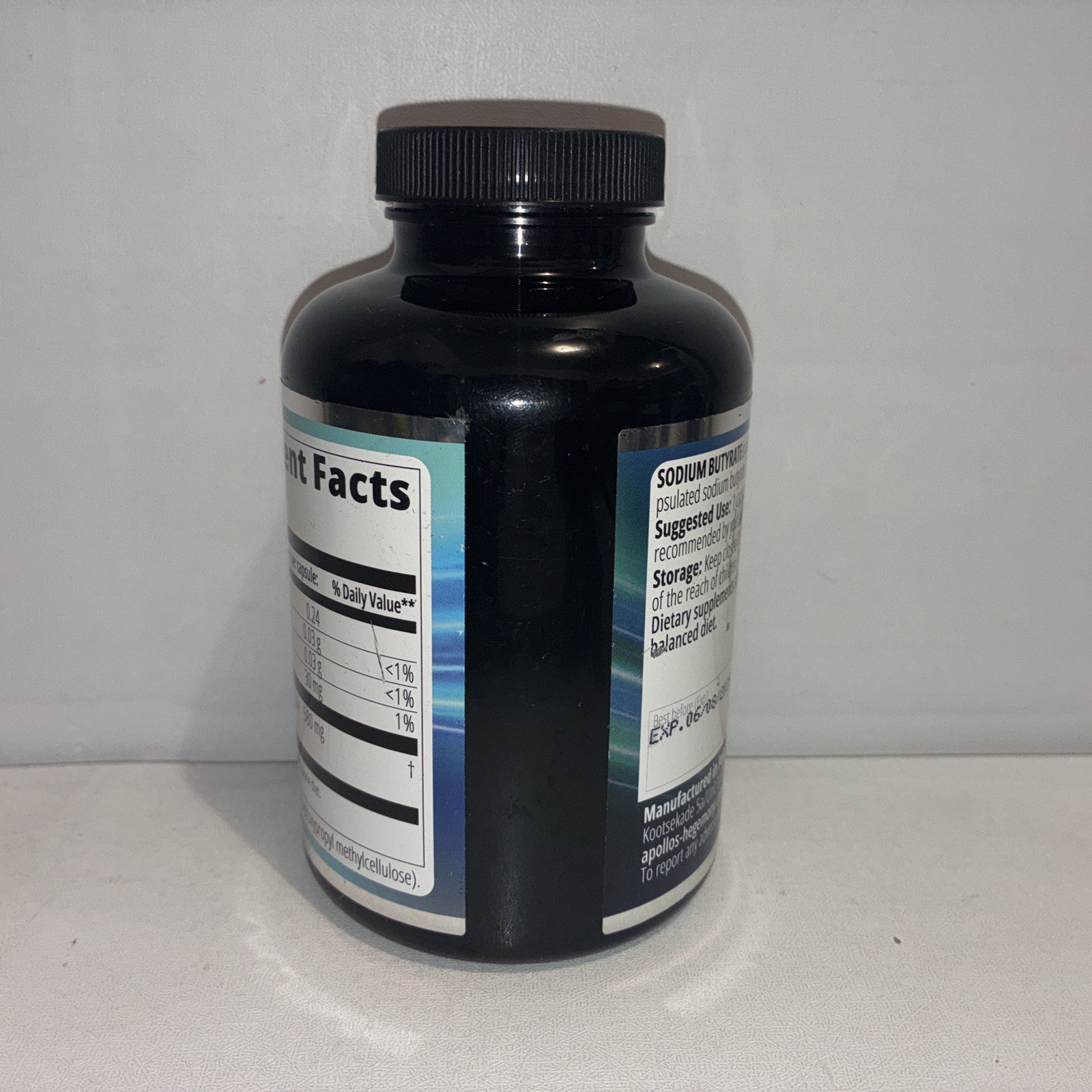 Sodium Butyrate High Dose 580 mg/240 Vegan Capsules/ Exp 06/2028