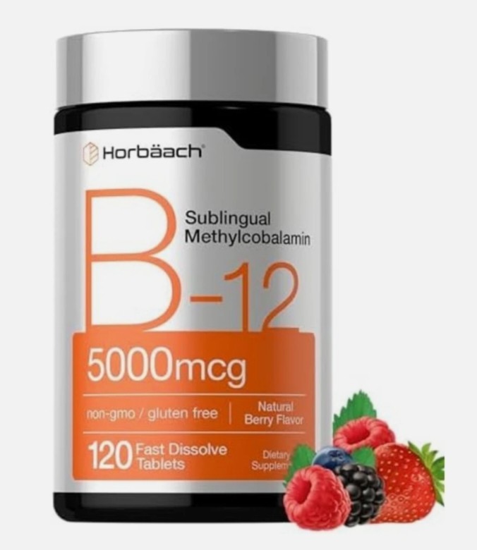 B12 Sublingual Methylcobalamin | 5000mcg | 120 Dissolvable Tablets | Free Ship..