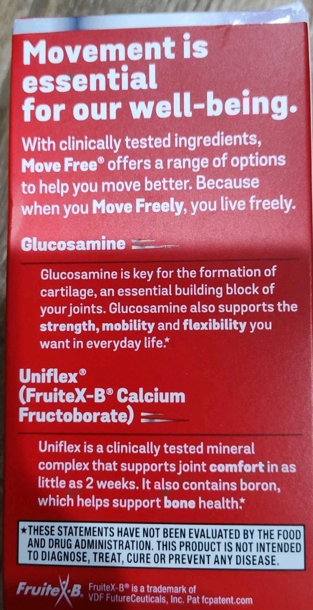 Schiff MoveFree Joint Health Avanced Glucosamine+Chondroitin- 80Tab Exp06/2025