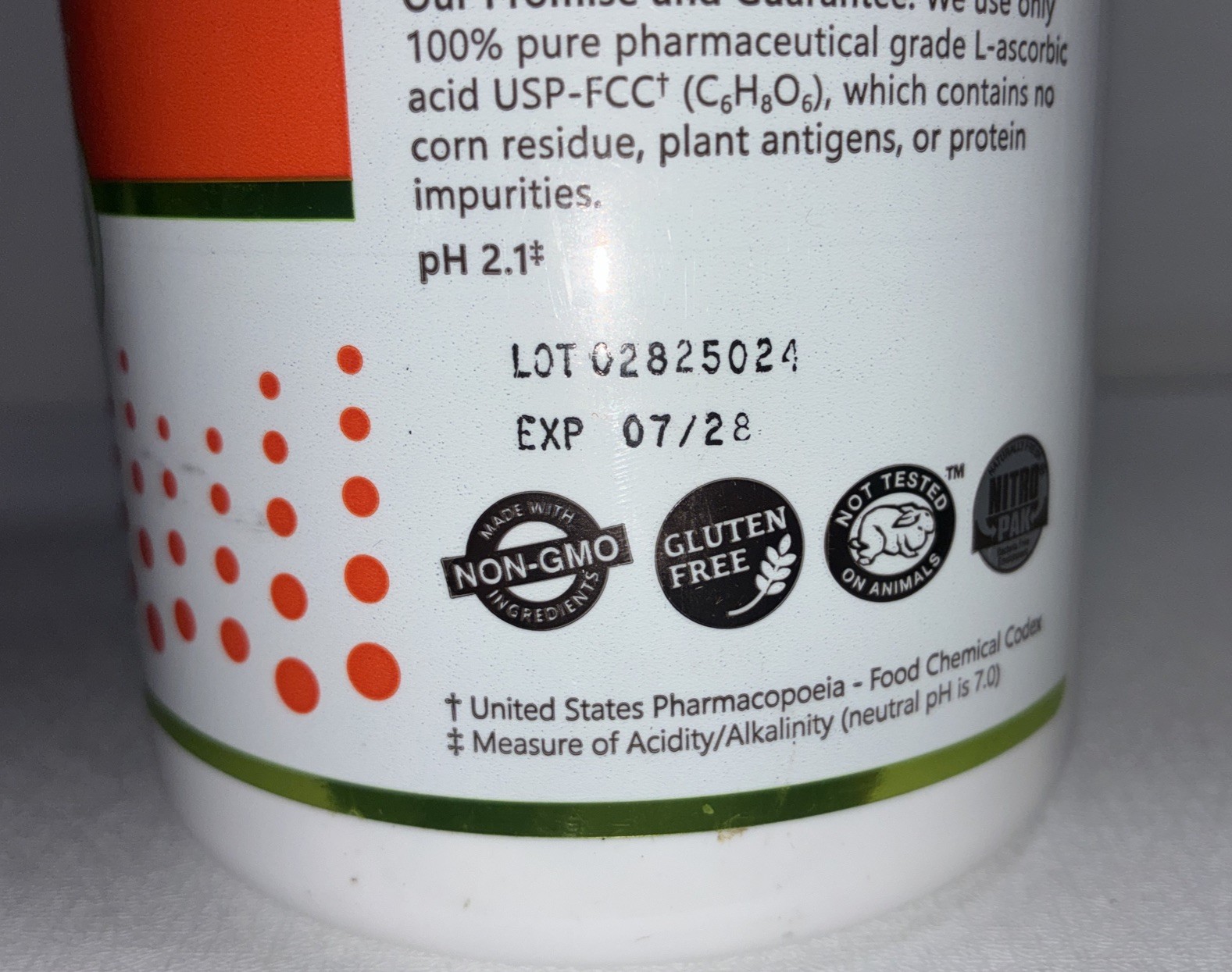 New NutriBiotic Vitamin C /500 Vegan Tablets / Exp 07/2028