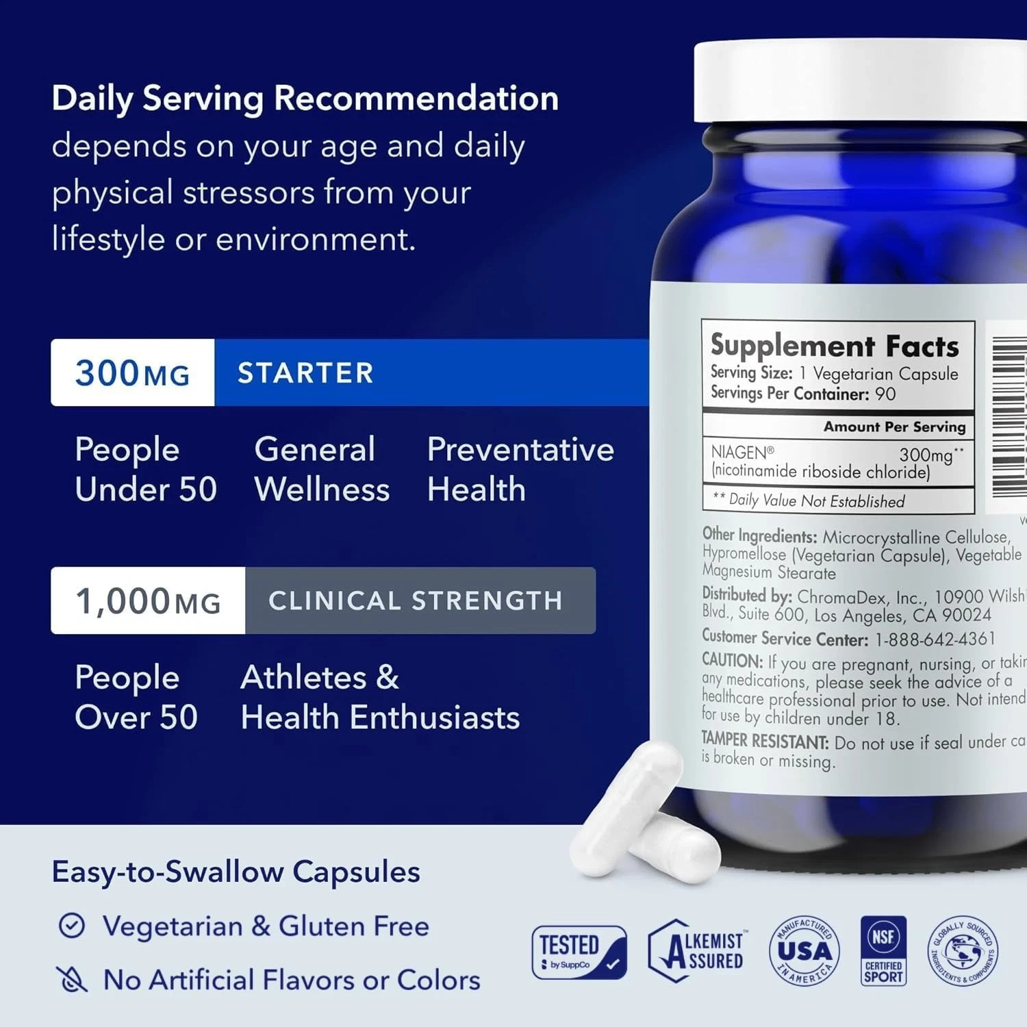 TRU NIAGEN Patented NAD+ Supplement 300 mg Discover the TRU NIAGEN Patented NAD+