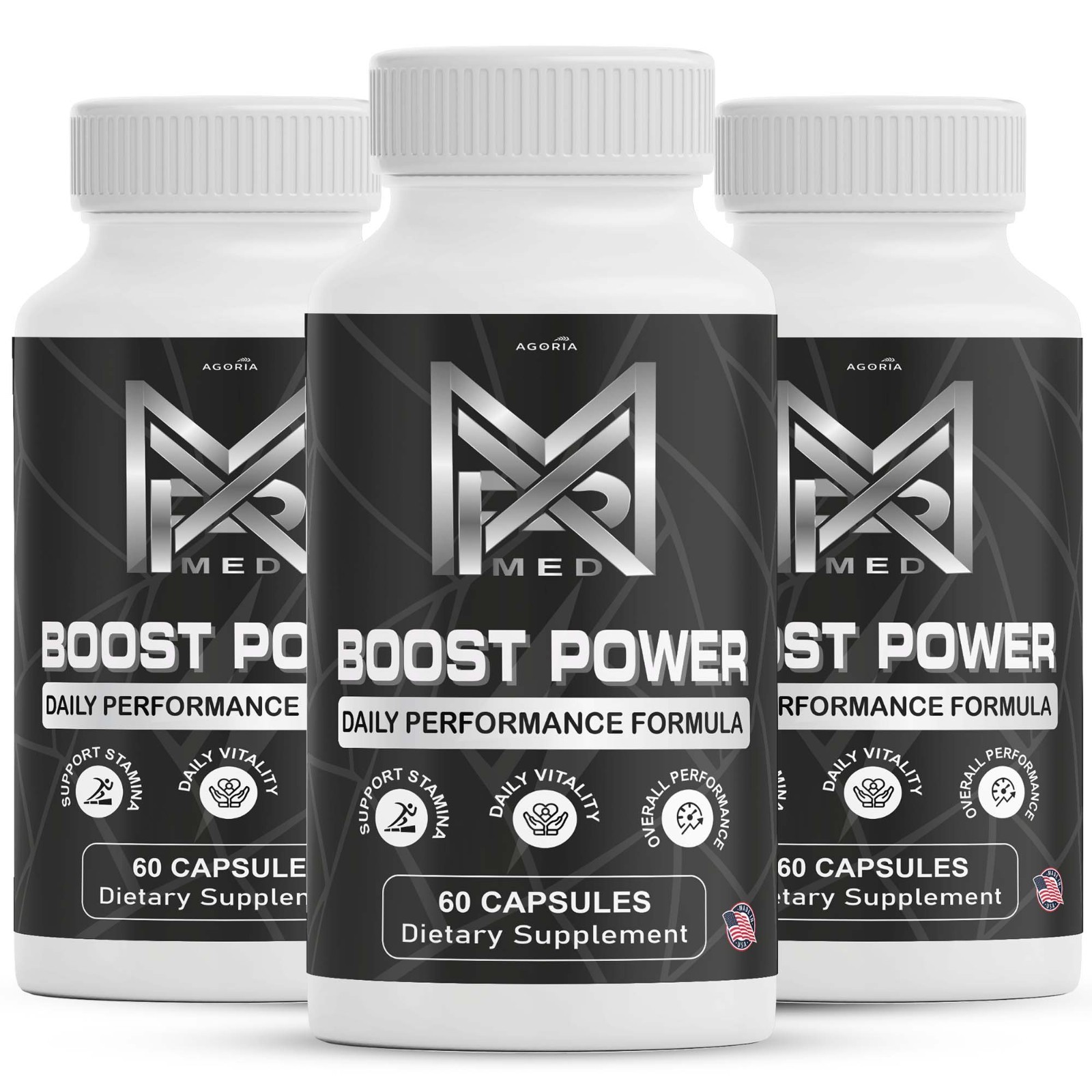 (3 Pack) Boost Power Men’s Health Support Dietary Supplement Male Capsules