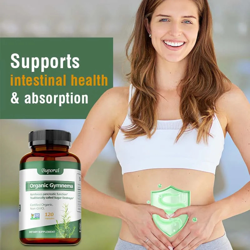 Organic Gymnema 120pcs – Supports Metabolism and Healthy Gut Function, Non-GMO