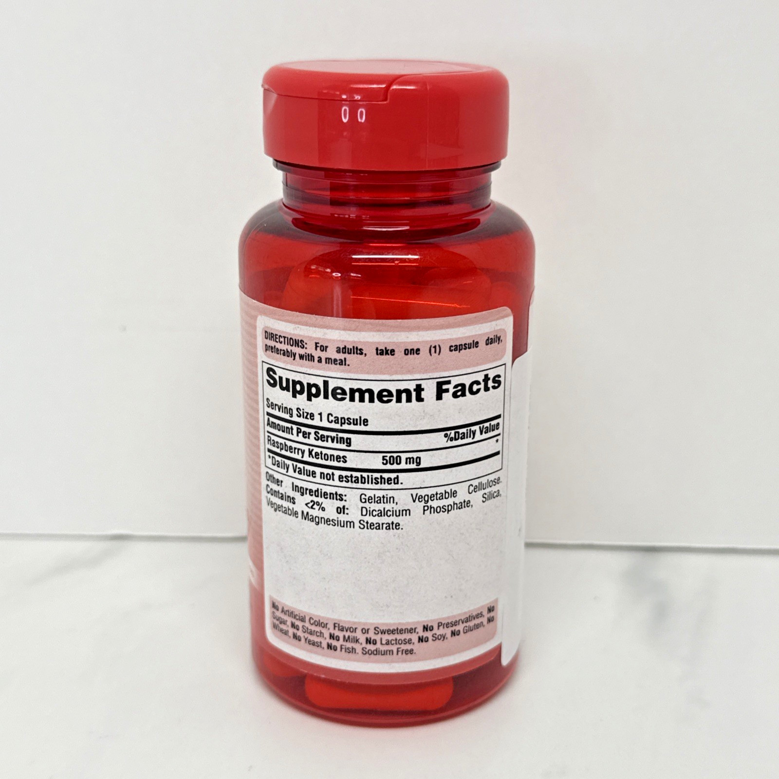 Puritan’s Pride Raspberry Ketones 500 mg – 60 Capsules – EXP 08/27