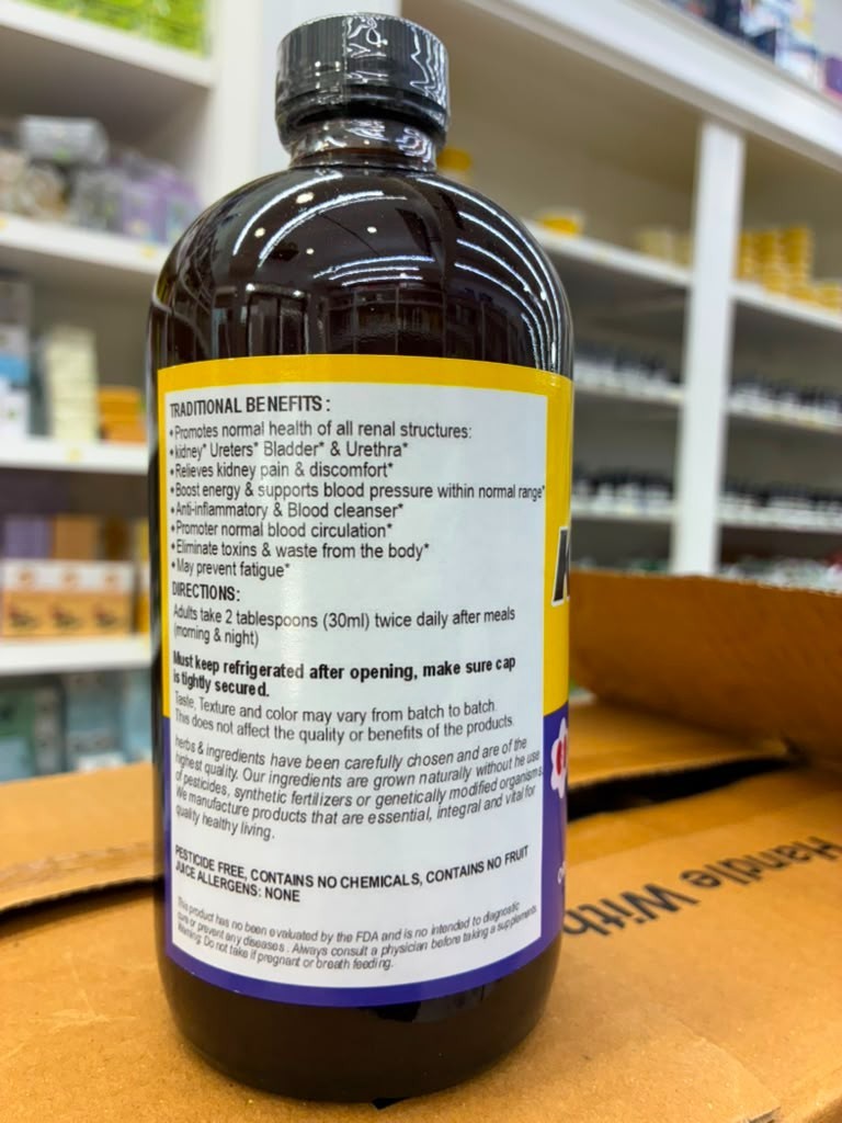 Kidney Formula Herbal Supplement 16oz | Plant-Based | Vegan | Herbal Wellness