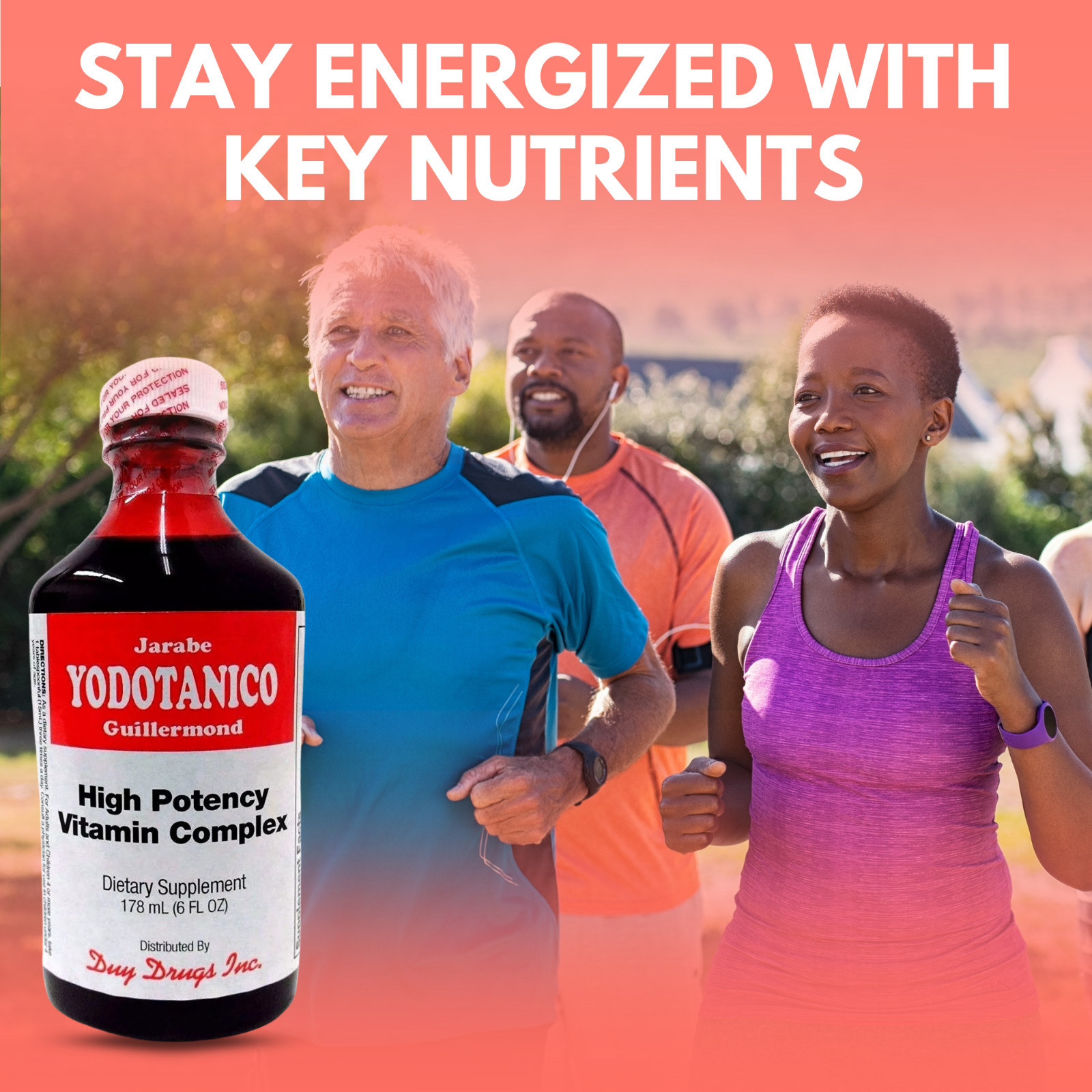 Yodotanico Vitamin Complex Syrup – High Potency Supplement, 6 fl oz (3-Pack)