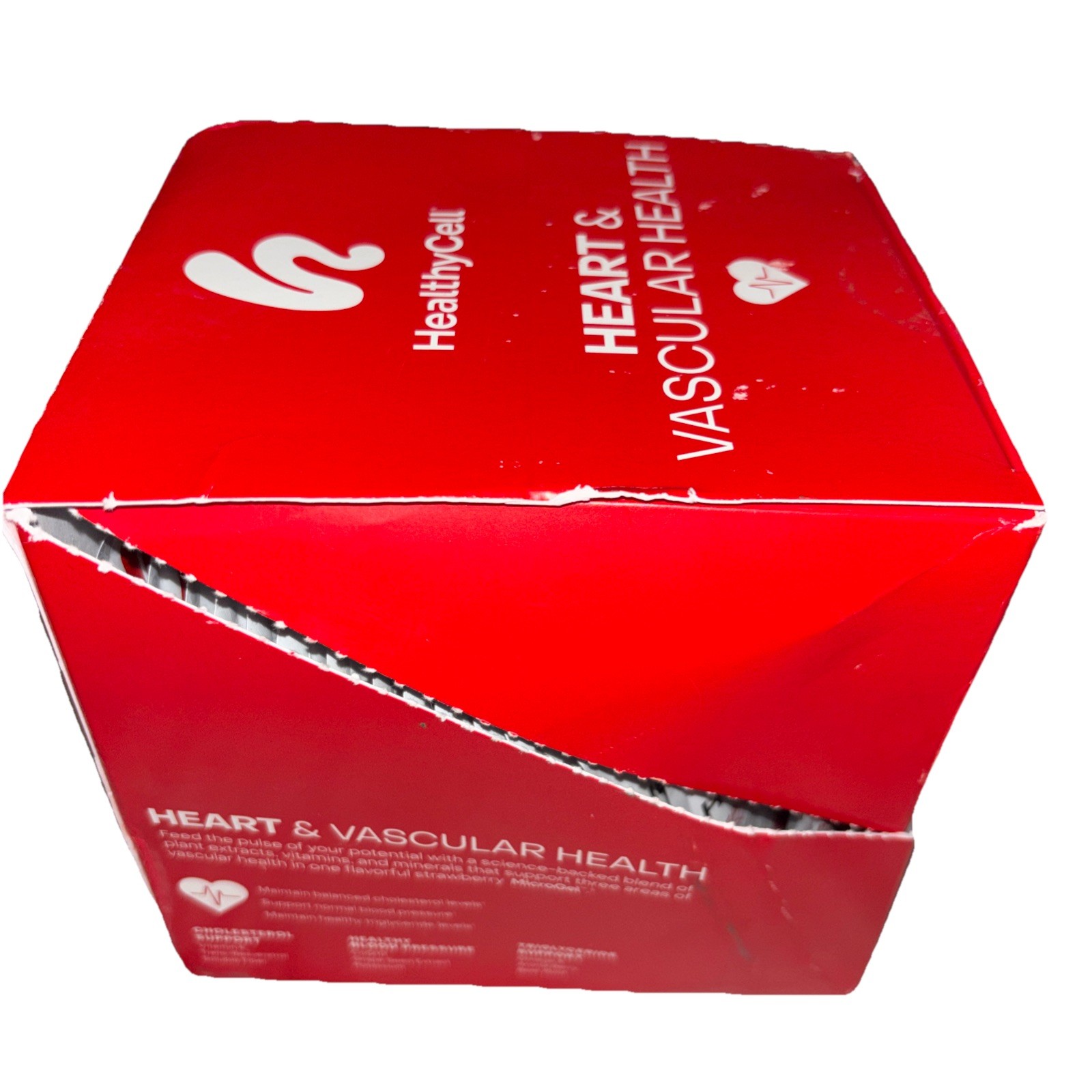 HealthyCell Heart & Vascular Health Strawberry Flavor 30 Gel Packs Exp 9/2027