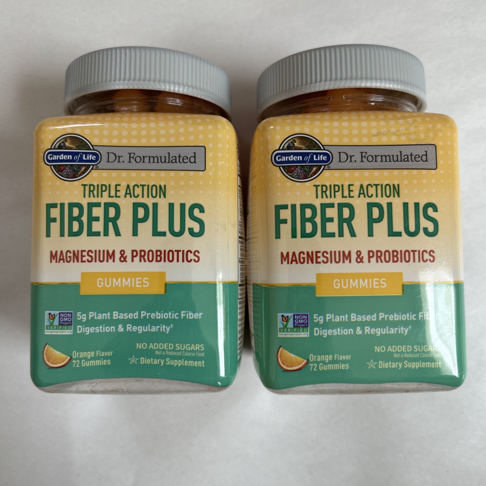(2) Garden of Life Dr. Formulated Fiber Plus Gummy, 72 Gummies Each, Exp. 04/27