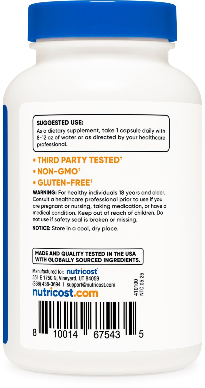 Nutricost Vitamin B12, 2000mcg, 240 Capsules – Non-GMO & Gluten Free