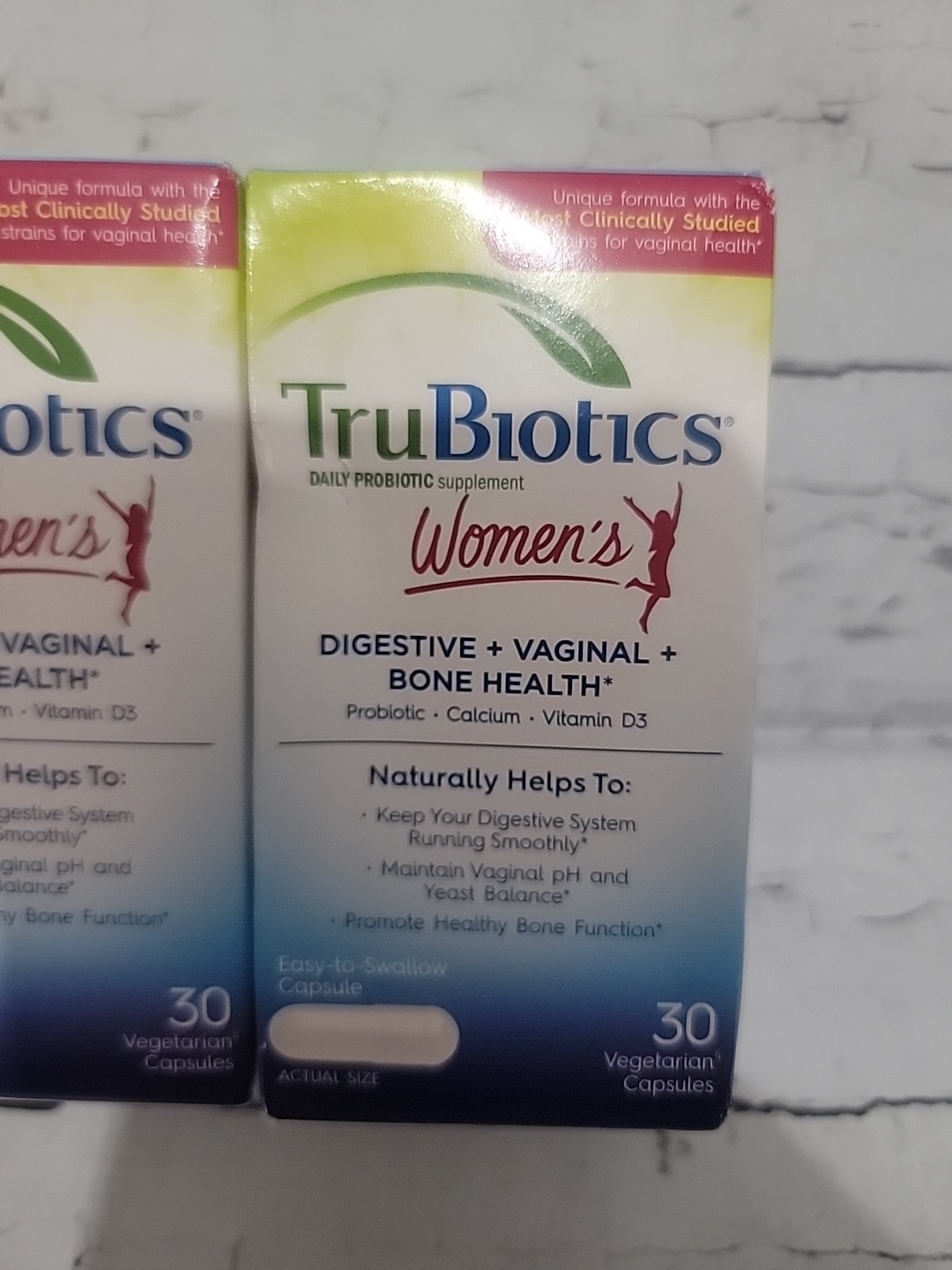 TruBiotics Women’s Digestive + Vaginal + Bone Health 30 Capsules Exp 08/26
