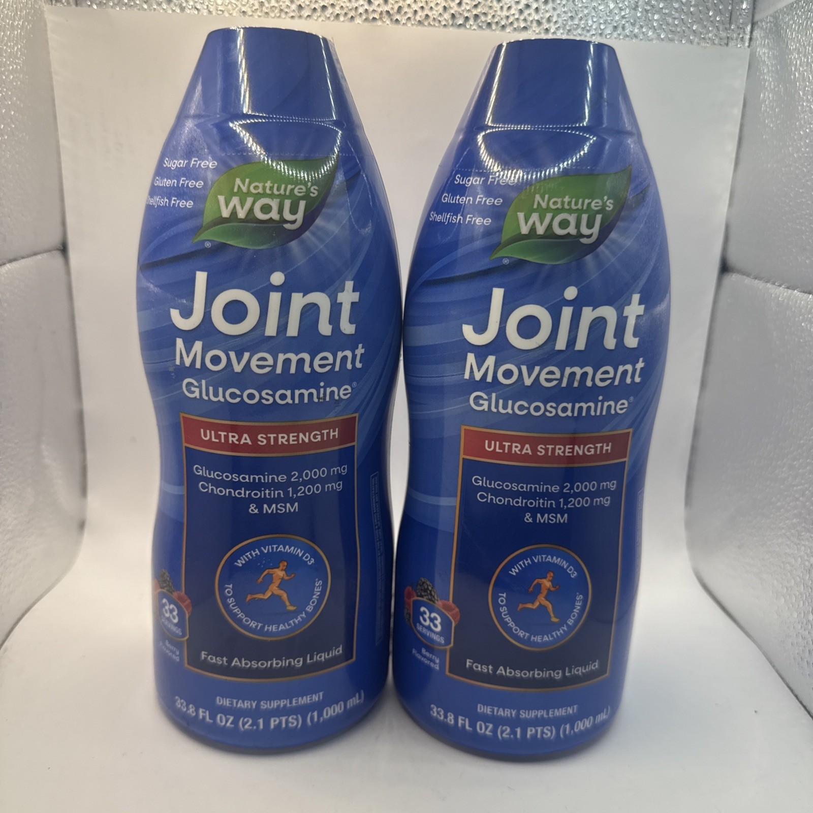 (PACK OF 2) Wellesse Joint Movement Glucosamine Liquid – 33.8oz