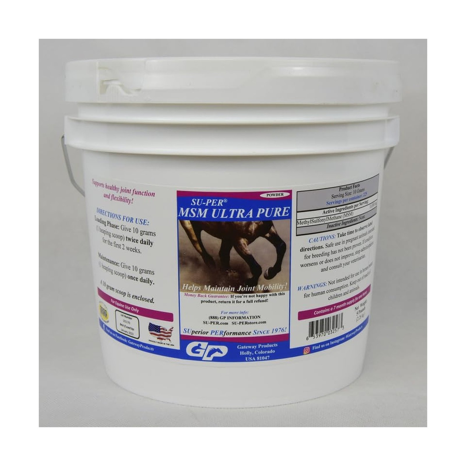 SU-PER MSM Ultra Pure Horse Joint Supplement – Helps Maintain Joint Mobility …