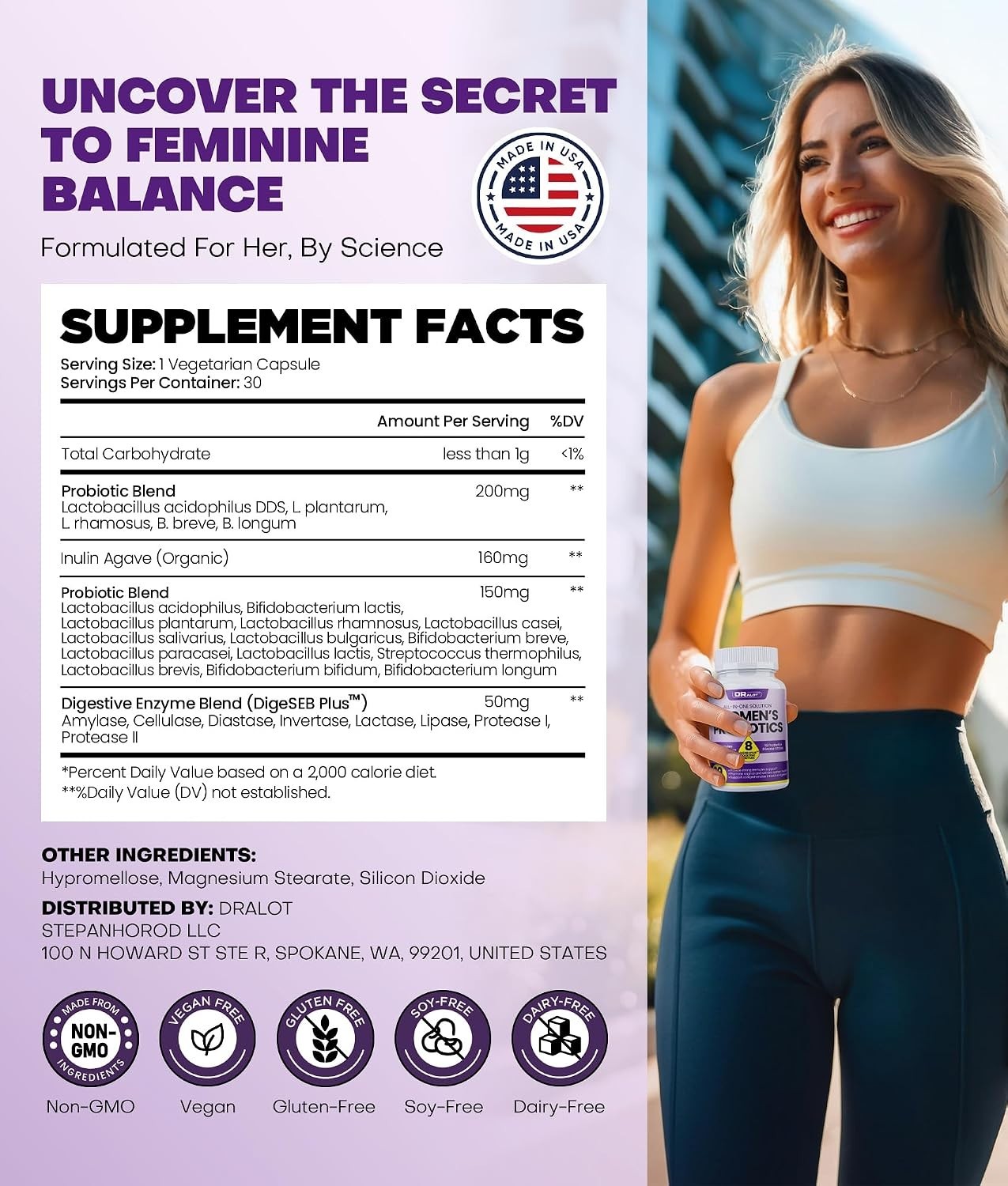 Vaginal Probiotics for Women with 16 Strains for pH Balance, Urinary & Intimate