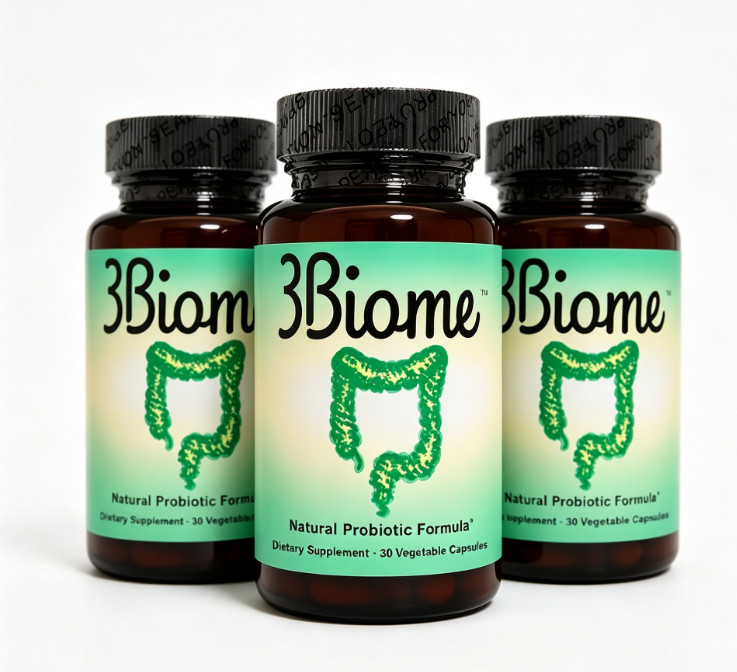 Biome Natural Probiotic Dietary Supplement Non-GMO & Gluten Free, 30 Vegan Caps.